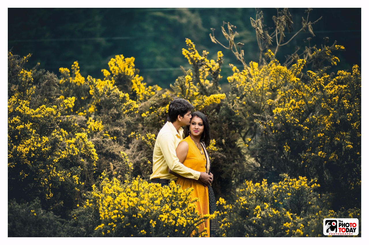 Love overflow,when surrounded in yellow!! Post Wedding Photography Coimbatore Kishan & Divya - Thephototoday
